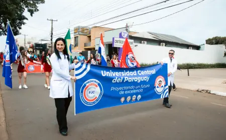 UCP de Pedro Juan celebra Independência do  Brasil em desfile de 7 de setembro em Ponta Porã Participação especial da Universidad Central do Paraguay de Pedro Juan foi muito aplaudida