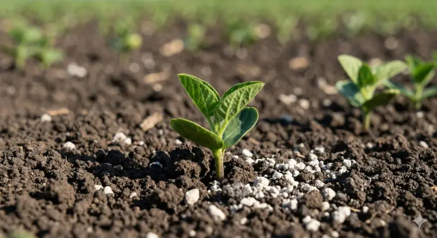 Mineradora Monte Karlo:  Solo equilibrado, planta mais forte — calcário potencializa a absorção de NPK e micronutrientes