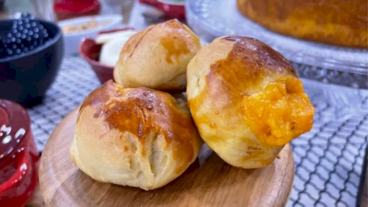 Pãozinho de minuto recheado