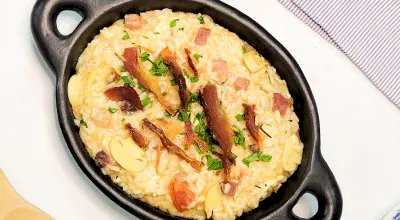 Risoto de bacon