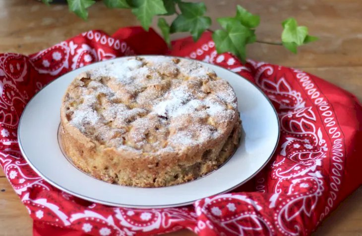 Bolo de maçã com canela