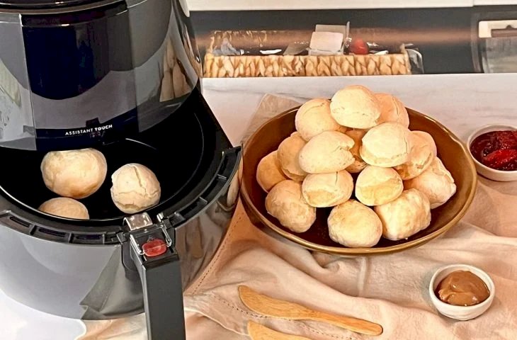 Pão de queijo na airfryer