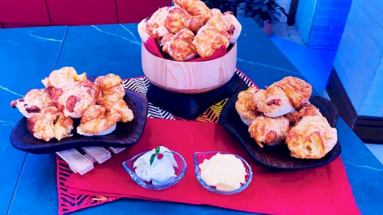 Pão de queijo com 4 ingredientes na airfryer