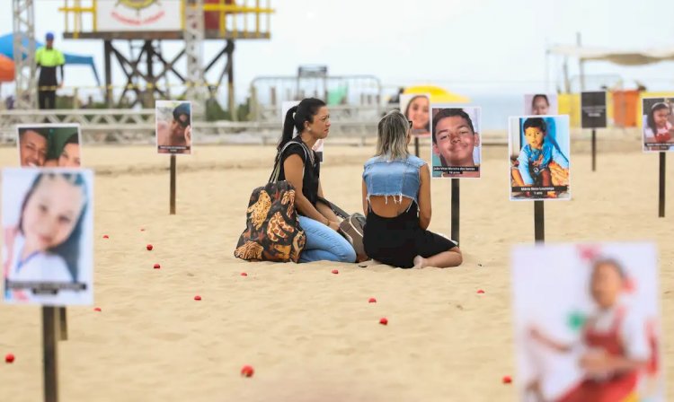 ONG protesta contra morte de crianças e adolescentes no Rio de Janeiro