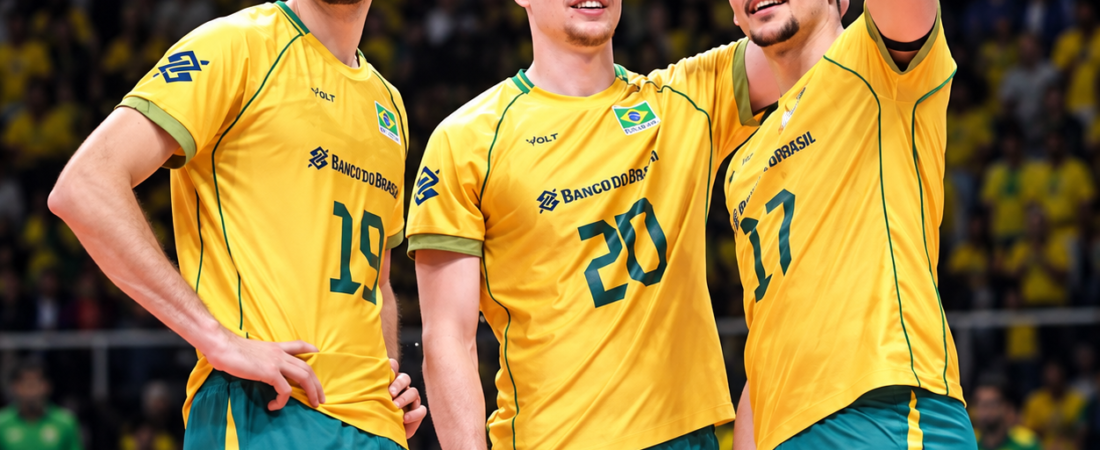 Brasil garante vaga antecipada nos Jogos Olímpicos de Los Angeles 2028 no vôlei masculino