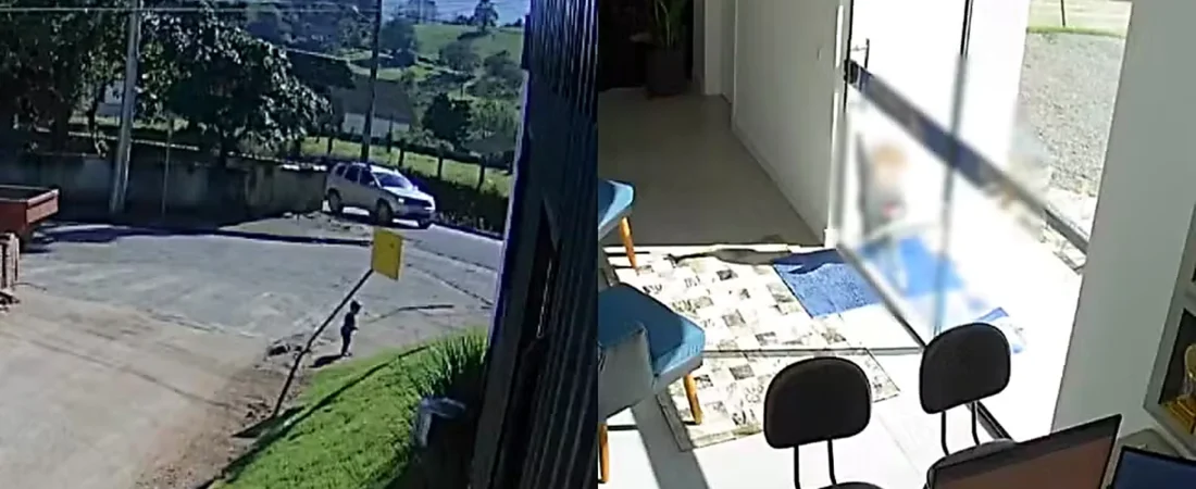 Bebê sai sozinho de creche e caminha até o trabalho da mãe em Santa Catarina