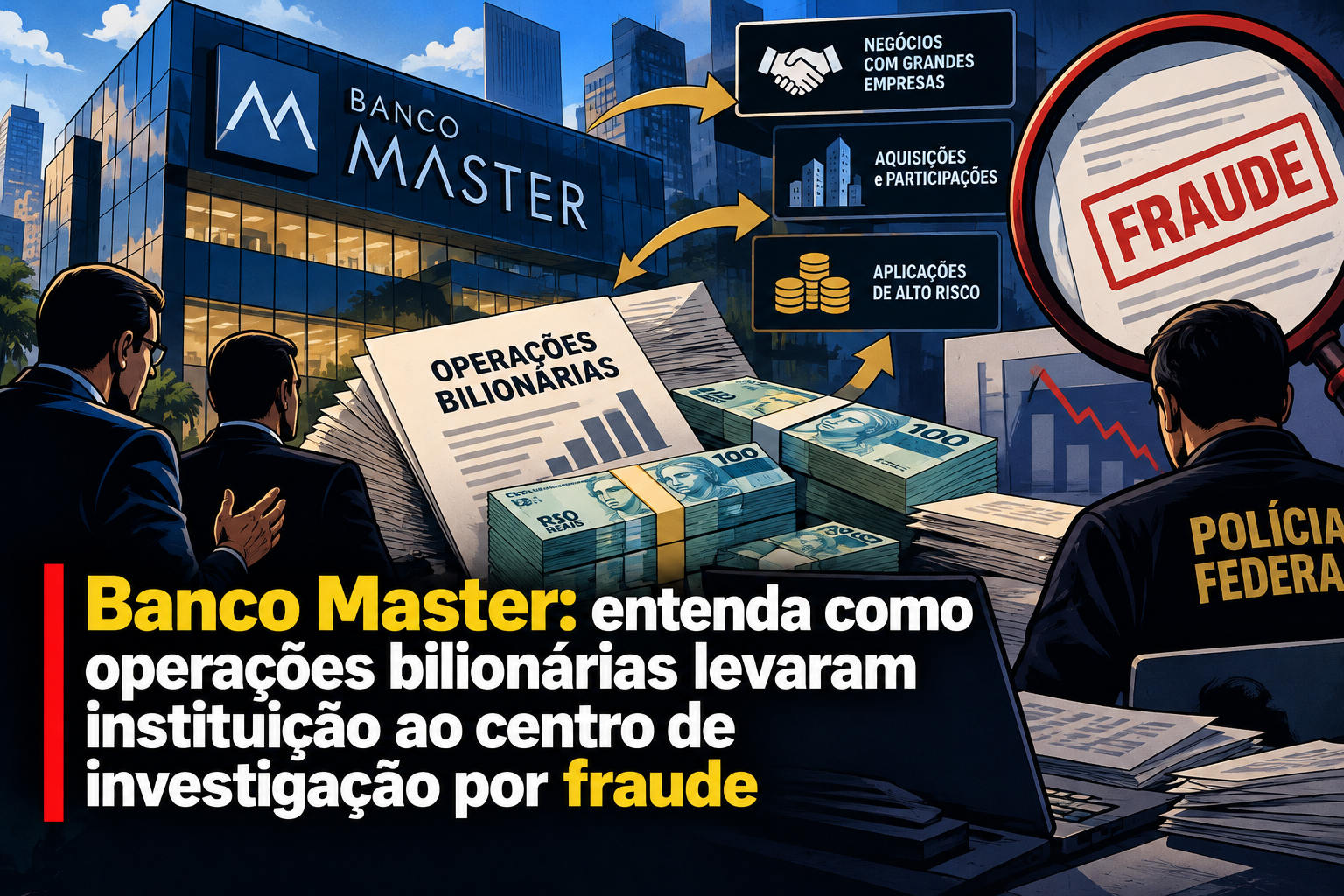 Banco Master: entenda como operações bilionárias levaram instituição ao centro de investigação por fraude